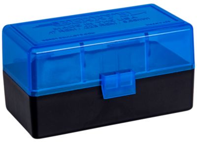 Berry's .223 Remington/5.56 NATO Polypropylene Ammo Box, Holds 50 Rounds, Blue/Black