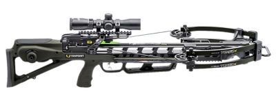 TenPoint 33.25 in. Turbo X ACUslide Crossbow with RangeMaster 100 Scope, 230 Draw, Moss Green