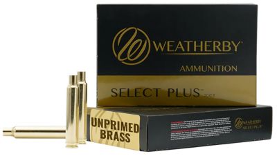 Weatherby .270 Weatherby Mag Unprimed Brass Rifle Cases, 20 Rounds