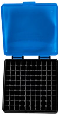 Berry's .22 LR Polypropylene Ammo Box, Holds 100 Rounds, Blue/Black