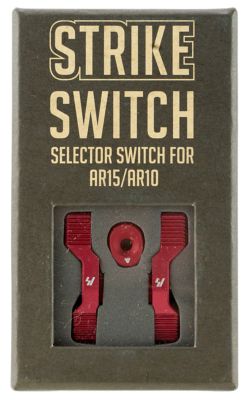 Strike Industries Strike Switch for AR-Platform, Ambidextrous, Red, Aluminum