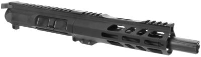 TacFire Pistol Upper Assembly for AR-Platform, 9mm Luger, 7 in. Black Nitride Barrel, Black Anodized, 7075-T6 Aluminum Receiver