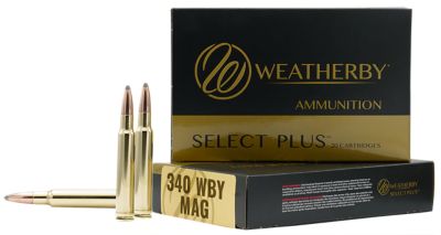 Weatherby Select Plus .340 Weatherby Mag 225-Grain Barnes Tipped TSX Lead Free Rifle Ammunition, 20 Rounds