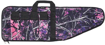 Bulldog 43 in. Rifle Extreme Tactical Water-Resistant Nylon Gun Case with 4 Magazine Pouches, Muddy Girl Camo/Black
