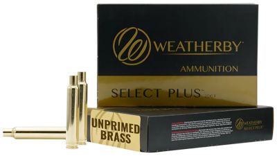 Weatherby .257 Weatherby Mag Unprimed Brass Rifle Cases, 20 Rounds