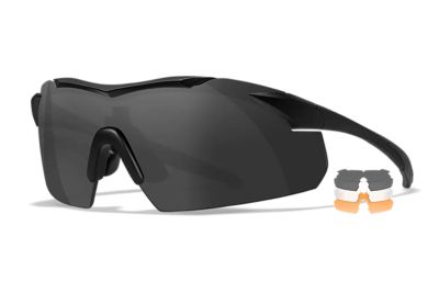 Wiley X Adult Vapor Shooting Glasses, Gray/Clear/Rust/Matte Black