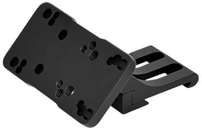Warne Red Dot Riser 45 Degree Offset Reflex Mount for Doctor/Sig Romeo3/Vortex Viper/Holosun, Black Anodized, Aluminum, Left