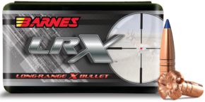 Barnes Bullets .30 Caliber 208-Grain LRX Boat Tail Reloading Rifle Bullets, 50 Rounds