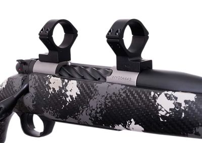 Weatherby Scope Mount/Ring Combo for Weatherby Mark V, Matte Black, Alloy 1 in. Tube, Medium Rings, Magnum 9-Lug Action