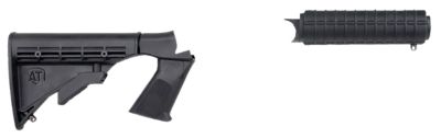 Advanced Technology Shotforce Stock Package for H&R/New England, Pistol Grip Style, Ribbed Forend, Black, Synthetic