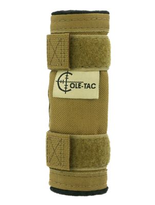 Cole-tac Baby Python Suppressor Cover, 5 in. Long, Cordura Nylon, Coyote Brown
