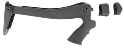 Advanced Technology Shotforce Shotgun Stock for Moss 12/20 GA/Rem 870 12 GA/Win 12/20 GA, Marine Edition, Top Folding, Black