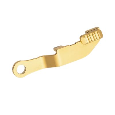 Tyrant CNC Hellcat Extended Slide Release for Pistols, Gold, Stainless Steel
