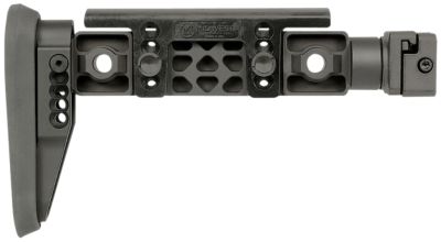 Midwest Industries Alpha Fixed BeamSide Folding Stock with Adjustable Cheekrest, Compatible w/ 1913 Picatinny Rail Adapter