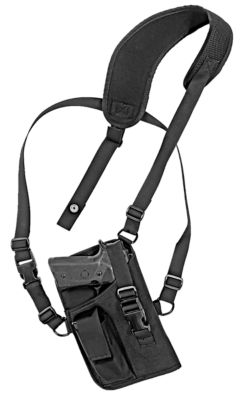 GrovTec Trail Pack Shoulder Holster for Large Semi-Autos, 4.50-5 in. Barrel, Right Hand, Black, Nylon