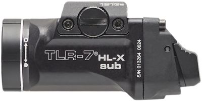 Streamlight 6000 Series TLR-7 HL-X SUB Gun Light for 1913, USB, Black, Aluminum, 1,000-Lumen