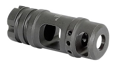 Midwest Industries Muzzle Brake for AK-Platform, 30 Cal, M14x1 LH Thread, Black, Phosphate, Steel