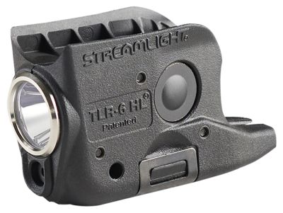 Streamlight TLR-6 HL Gun Light for Glock 42/43/43X/48, Black, 300-Lumen, White LED/Red Laser