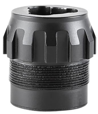 Dead Air P-Series 3-Lug Adapter for Primal/Wolfman/Ghost 45 with P-Series Adapter, Black, Stainless Steel
