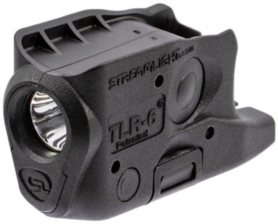 Streamlight TLR-6 Gun Light for Glock 26/27/33, Light Only, Black, 100-Lumen, White LED
