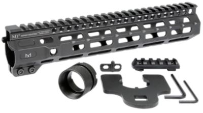 Midwest Industries Combat Handguard for AR-15, 10.50 in., Picatinny/M-LOK, Black Hardcoat Anodized, 6061-T6 Aluminum
