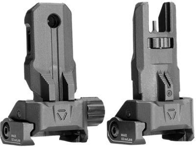 Strike Industries Strike Polymer Backup Sights for AR-15, Black, Folding