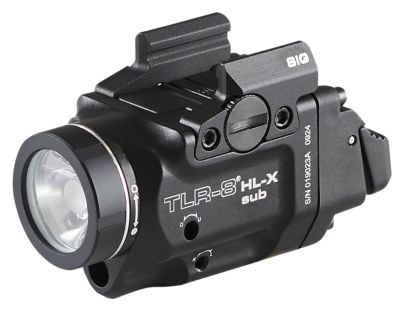 Streamlight TLR-8 Gun Light for Sig P365/XL, Black, Aluminum, 1,000-Lumen, Red Laser