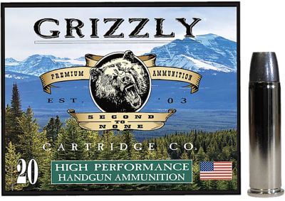 Grizzly Ammo .357 Magnum 200-Grain Wide Long Nose Gas Check Handgun Ammunition, 20 Rounds