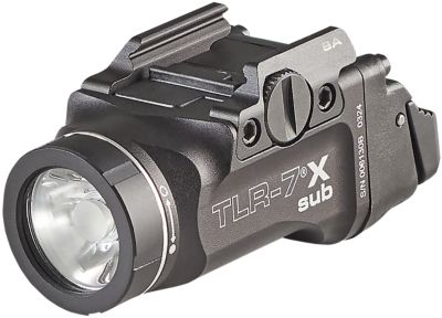 Streamlight TLR-7 X Sub Gun Light for Springfield Armory Hellcat, USB, Black Anodized, 500-Lumen, White LED