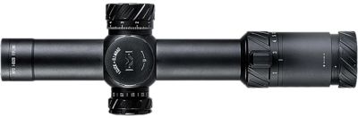 Mepro USA 1-8x 28mm MVO Rifle Scope, 34mm Tube Illuminated M1 MRAD Etched Green/Red Reticle, Anodized, Matte Black