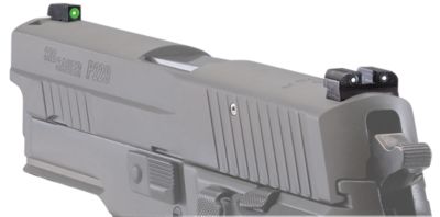 Sig Sauer Electro-Optics X-Ray3 Day/Night Sight Set for Sig P238/P226/P938/P320, Green/Green Outline Front, Green Tritium Rear
