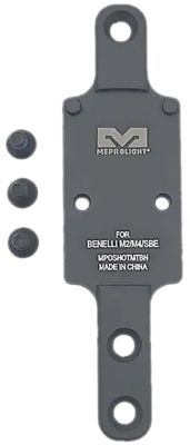 Mepro USA Shotgun Optics Plate for Benelli M2/M4/SBE, Matte Black, Aluminum, RMR Footprint