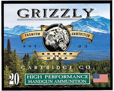 Grizzly Ammo .38 Special+P 148-Grain Full Metal Jacket Flat Point Handgun Ammunition, 20 Rounds