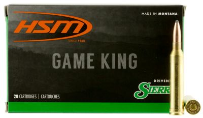 HSM Game King 7mm Remington Mag 160-Grain Sierra GameKing Spitzer Boat Tail Rifle Ammunition, 20 Rounds
