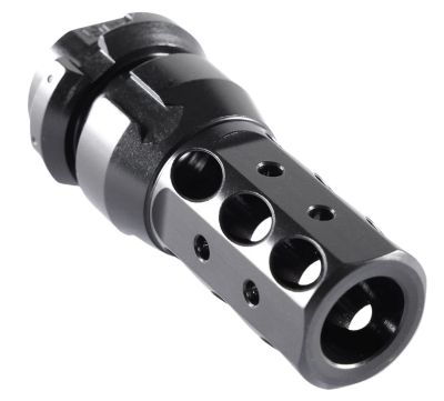 Dead Air Muzzle Brake, 45 Cal, 11/16 in. x 24 Thread, Black, Steel