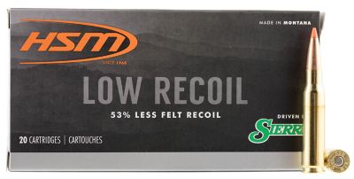 HSM Low Recoil .308 Win 150-Grain Orange Polymer Tip Rifle Ammunition, 20 Rounds