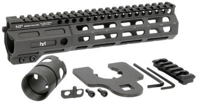 Midwest Industries Night Fighter Rail Kit, 9.25 in., M-LOK, Includes Barrel Wrench, Nut, 5 Slot Rail, Black Hardcoat Anodized