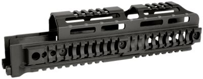 Midwest Industries AK Alpha Handguard for AK-47/AK-74, 10.0 in. Long, Black, 6061 Aluminum
