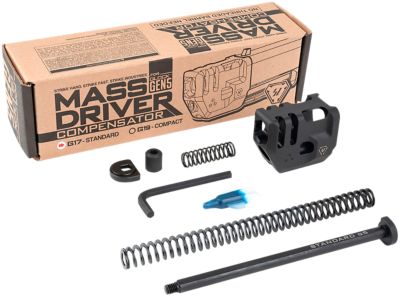 Strike Industries Mass Driver Compensator for Glock 17 Gen5, 9mm, Black, Steel