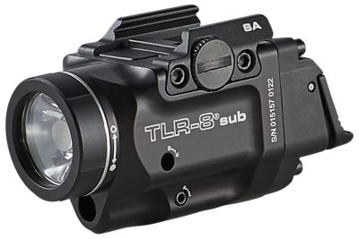 Streamlight TLR-8 Sub 500-Lumen LED Gun Light and Red Laser Sight Combo, Black, Fits Springfield Armory Hellcat