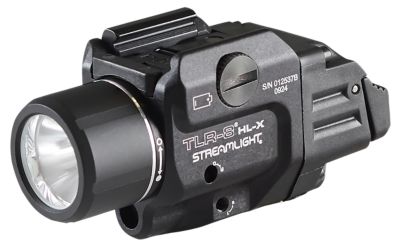 Streamlight TLR-8 Gun Light, Black, Aluminum, 1,000-Lumen, Red Laser