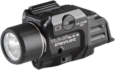 Streamlight TLR-8 Gun Light, Black, Aluminum, 1,000-Lumen, Green Laser