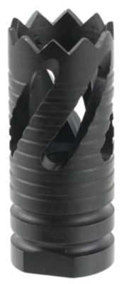 TacFire Thread Crown Muzzle Brake for AR-10, 308 Win, 5/8 in. x 24 Thread, 2.05 in. OAL, Black, Oxide, Steel