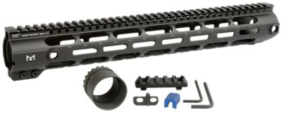 Midwest Industries Combat Handguard for AR-308/LR-308, Black Hardcoat Anodized, 15 in. 6061-T6 Aluminum, MICR30815