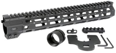 Midwest Industries M-Series Rail for AR-Platform, 12.62 in., Black Hardcoat Anodized, Aluminum