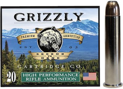 Grizzly Ammo .45-70 Government 350-Grain Bonded Flat Point Rifle Ammunition, 20 Rounds