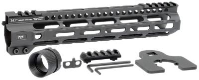 Midwest Industries Combat Lightweight Handguard for AR-15, 10.50 in., Picatinny/M-LOK, Black Hardcoat Anodized, Aluminum/Polymer