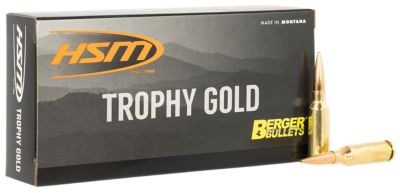 HSM Trophy Gold Extended Range 6mm ARC 95-Grain Rifle Ammunition, 20 Rounds