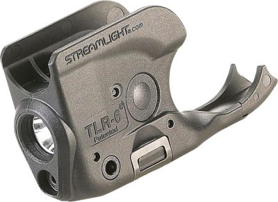 Streamlight TLR-6 Gun Light for Non-Rail 1911, Black, 100-Lumen, White LED/Red Laser