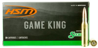 HSM Game King 7mm-08 Remington 140-Grain Sierra GameKing Spitzer Boat Tail Rifle Ammunition, 20 Rounds
